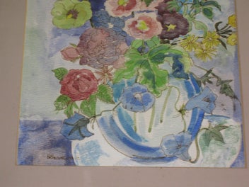 Listing 7 of 10 for E Braithwaite Flowers in a Vase Original Watercolour Painting