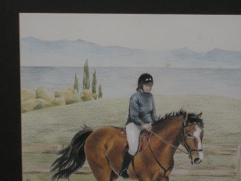 Listing 7 of 15 for J H Fisher Women On Horse Original Painting or Drawing