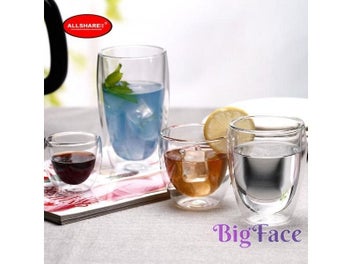 Listing 8 of 11 for Set Of 2pcs Double Wall Heat Resistant Borosilicate Glass Coffee Cups For Tea