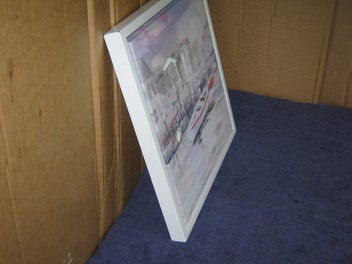 Listing 10 of 11 for Yong - Boats In The Harbour Painting hand coloured & finished print mixed media