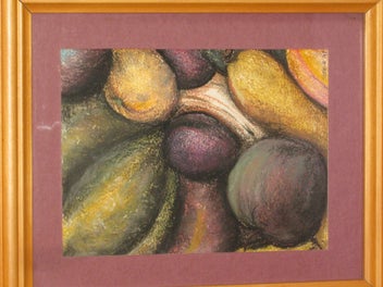 Listing 3 of 11 for Jess Fruits Still life 1997 Oil Pastel ? Original Painting