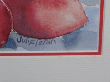 Listing 7 of 19 for Julie Feran Coffee Pot & Fruit & Flowers Watercolour Painting