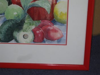 Listing 9 of 19 for Julie Feran Coffee Pot & Fruit & Flowers Watercolour Painting