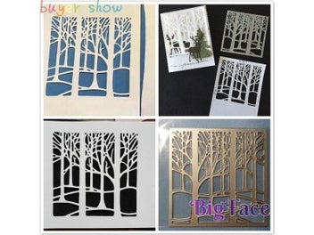 Listing 8 of 10 for Tree Set Metal Cutting Dies For DIY Scrapbooking Cards Decorative Craft