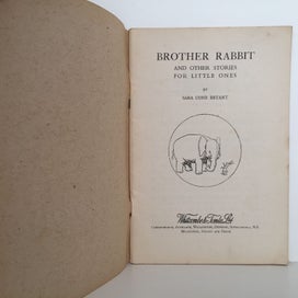 Listing 3 of 6 for BROTHER RABBIT and Other Stories - Whitcombe's Story Books No 252