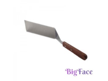 Listing 6 of 8 for Kitchen Spatula Wooden Handle Grill Turner Stainless Steel Metal Scrape For