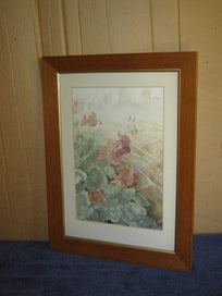 Listing 2 of 16 for Large Beautiful Flowers Scene Original Painting