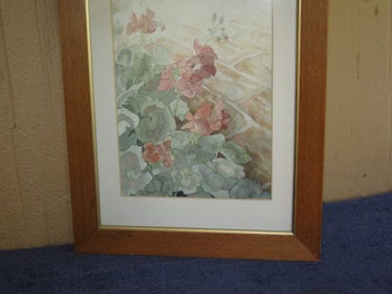 Listing 7 of 16 for Large Beautiful Flowers Scene Original Painting