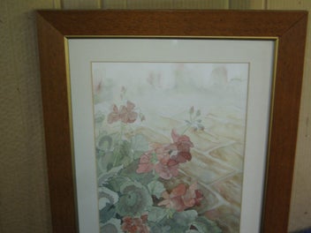 Listing 8 of 16 for Large Beautiful Flowers Scene Original Painting