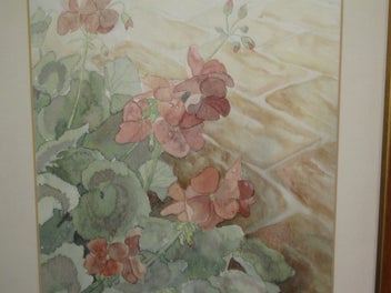 Listing 9 of 16 for Large Beautiful Flowers Scene Original Painting