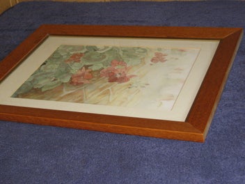 Listing 14 of 16 for Large Beautiful Flowers Scene Original Painting