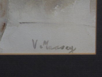 Listing 4 of 10 for V Massey Flowers In a Vase Scene Original Watercolour Painting