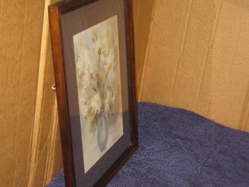 Listing 8 of 10 for V Massey Flowers In a Vase Scene Original Watercolour Painting