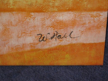 Listing 4 of 13 for W Hall Large Bright Colourful Flowers In Three Pots or Jugs Original Painting