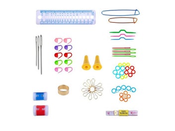 Listing 3 of 7 for 100Pcs Aluminum Crochet Hooks Set DIY Tools Set