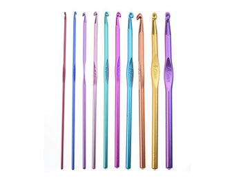 Listing 5 of 7 for 100Pcs Aluminum Crochet Hooks Set DIY Tools Set