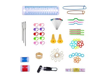 Listing 7 of 7 for 100Pcs Aluminum Crochet Hooks Set DIY Tools Set