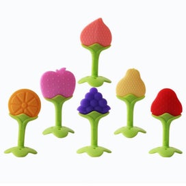 Listing 6 of 7 for 5PCS Infant Silicone Grind Teeth Toys Newborn Creative Fruits Shaped Teething