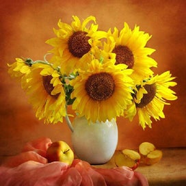 Listing 1 of 6 for Diy Diamond Painting Cross Stitch Sunflower Full Drill Embroidery Mosaic