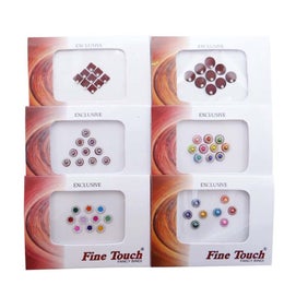 Listing 1 of 4 for Pack Of 6 PC Bindi Multi Color Bollywood Fashion Temporary Tattoos Sticker Tikka