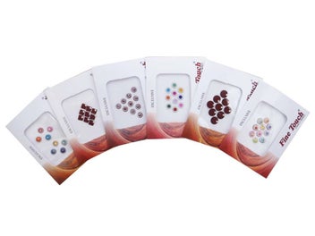 Listing 2 of 4 for Pack Of 6 PC Bindi Multi Color Bollywood Fashion Temporary Tattoos Sticker Tikka
