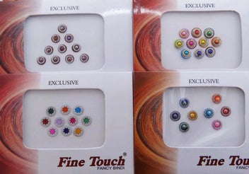 Listing 3 of 4 for Pack Of 6 PC Bindi Multi Color Bollywood Fashion Temporary Tattoos Sticker Tikka