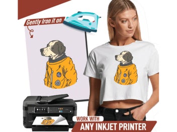 Listing 2 of 6 for 30 Sheets DIY Iron Heat Transfer Print A4 Paper for T Shirt