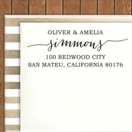 Listing 5 of 6 for Printtoo Personalized Self Inking Wedding Reception Custom Return Address