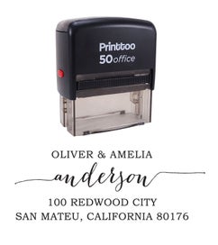 Listing 6 of 6 for Printtoo Personalized Self Inking Wedding Reception Custom Return Address