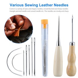 Listing 4 of 8 for 29x Leather Working Tools Kit Set Sewing Craft Supplies Stitching Making Groover