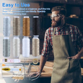 Listing 6 of 8 for 29x Leather Working Tools Kit Set Sewing Craft Supplies Stitching Making Groover