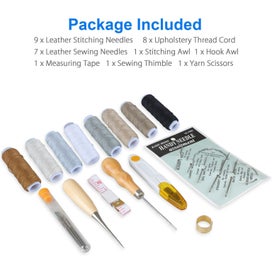 Listing 8 of 8 for 29x Leather Working Tools Kit Set Sewing Craft Supplies Stitching Making Groover