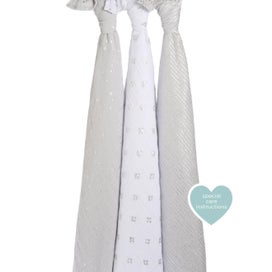 Listing 2 of 2 for Aden + Anais Classic Swaddle Wraps 3pk - Metallic Charm