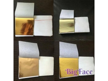 Listing 9 of 13 for 100pcs 14x14cm Art Craft Paper Foil Leaves For Gilding DIY Decoration