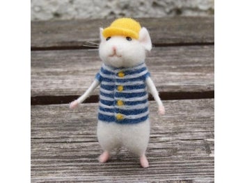 Listing 3 of 9 for Non-Finished Felt Kit Women Lovely Mice Mouse Handmade Animal Toy Doll Wool