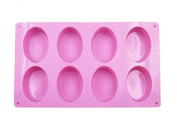 Listing 3 of 4 for Soap Molds/Mould / oval shapes x 8 / reusable