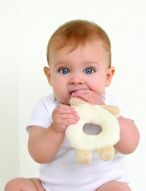 Listing 2 of 2 for Bunnies By The Bay Ring Rattle - White Bunny