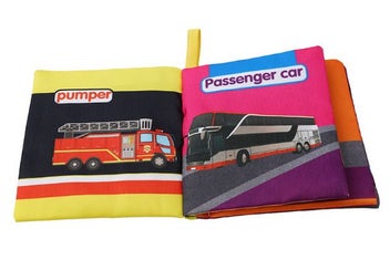 Listing 2 of 5 for Baby Educational Soft Cloth Book - Vehicles