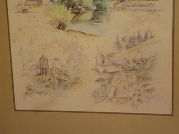 Listing 6 of 20 for Val Tubman - Scenes of Waihi - Large montage of Waihi Area scenes original art