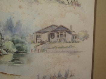 Listing 10 of 20 for Val Tubman - Scenes of Waihi - Large montage of Waihi Area scenes original art