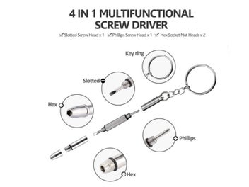 Listing 2 of 5 for 4 in 1 Optical Glasses Sunglasses Spectacle Watch Screwdriver Repair Tool Kit