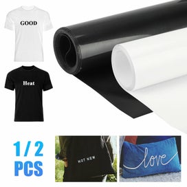 Listing 1 of 9 for Heat Transfer Vinyl Roll Iron on Press DIY Sheet T-Shirt Textile