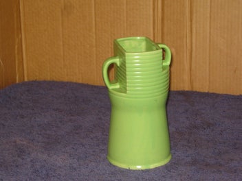 Listing 2 of 20 for NOT Sylvac ? Retro Art Deco Vase - quite different & beautiful
