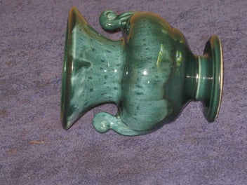 Listing 10 of 20 for Retro Titian Vase Urn Green Glaze SB 204