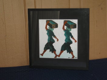 Listing 2 of 11 for Women Carrying Loads on Head Original Art
