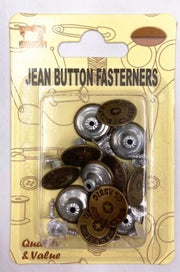 Listing 1 of 1 for Jean Button Fasterners - 17mm (12 Packs)
