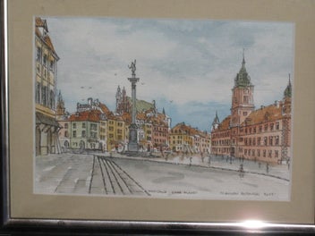 Listing 3 of 14 for Warszawa Stare Miasto Signed original pen & watercolour artwork