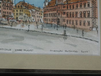 Listing 5 of 14 for Warszawa Stare Miasto Signed original pen & watercolour artwork