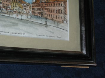 Listing 10 of 14 for Warszawa Stare Miasto Signed original pen & watercolour artwork