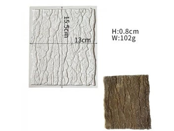 Listing 5 of 9 for Tree Bark Fondant Silicone Mold Pastry Biscuits Chocolate Mold Cookies Candy